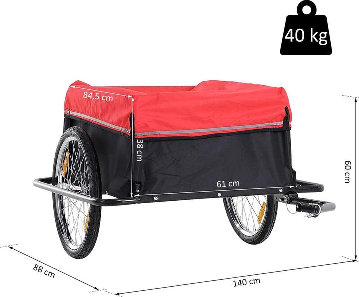Actual product image Homcom Bicycle trailer