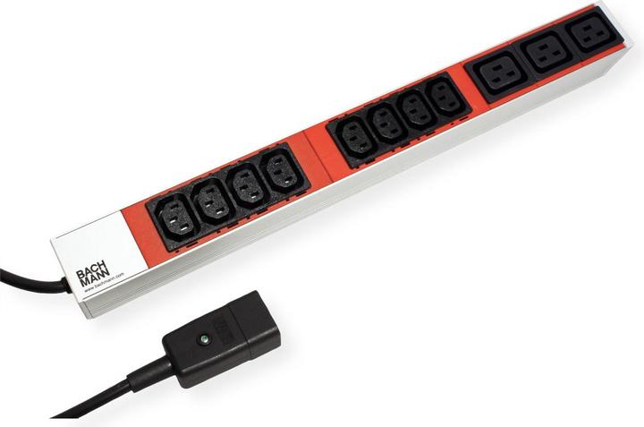 Produktbild Bachmann IT PDU 19 inch 1U 8xC13 red 3xC19 red