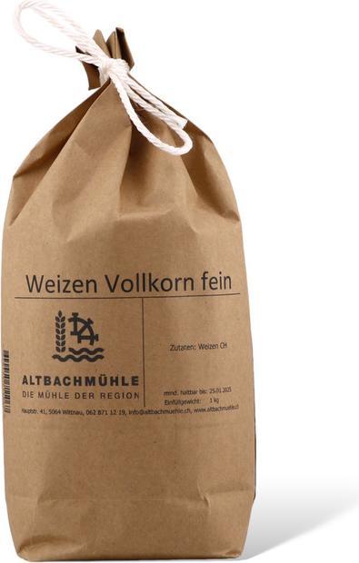 Produktbild Altbachmühle Weizen Vollkorn fein, 1 kg (1000 g)