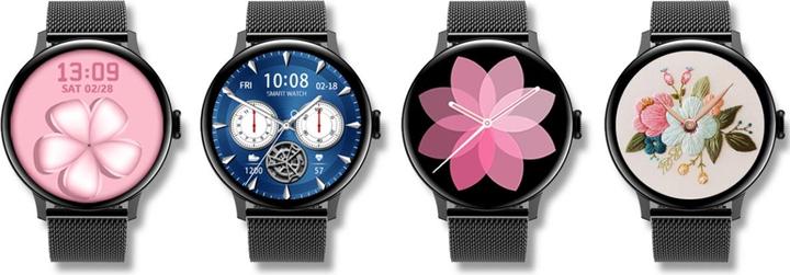 Immagine prodotto Giewont Smartwatch da donna GW330-3 Nero-Cinturino in silicone nero + Bracciale nero