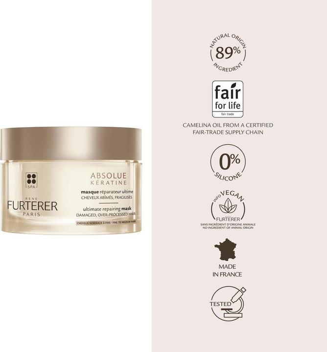 Image du produit Rene Furterer Absolue Kératine Masque réparateur (200 ml)