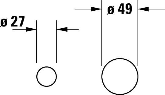 Produktbild Duravit Circle Einhebel-Waschtischmischer, Ausladung 200 mm, Unterputz, ohne Ablaufgarnitur, Chrom