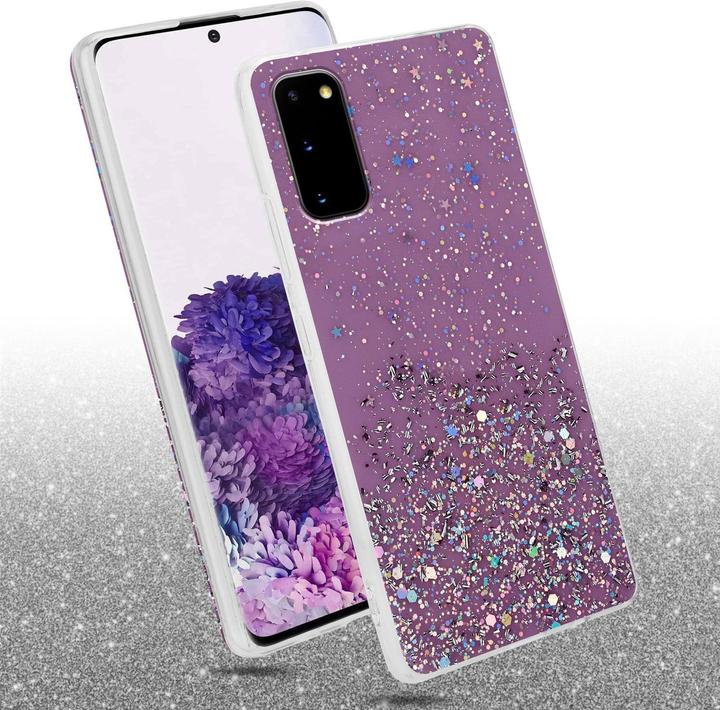 Actual product image Cadorabo TPU cover sparkling glitter (Samsung Galaxy S20+)