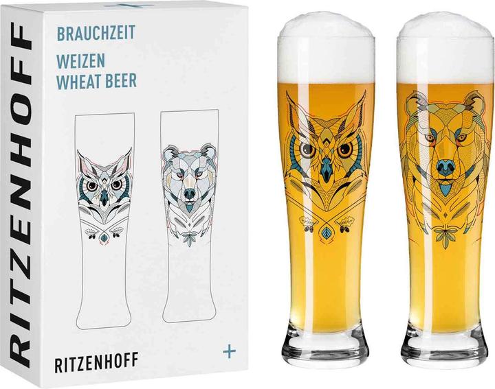 Produktbild Ritzenhoff 2-er-Set Weizenbierglas Brauchzeit (0.65 l, 2 x)