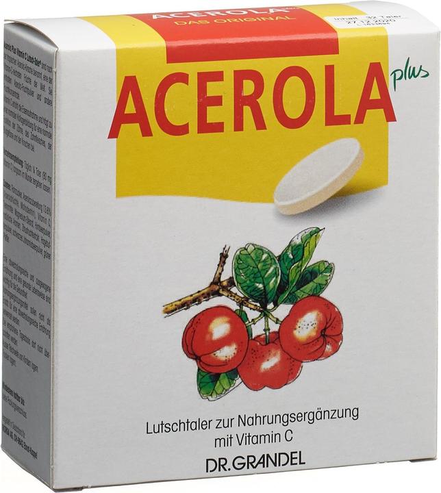 Dr Grandel Acerola Plus Lutschtaler Vitamin C (32 Piece, Pills, 150 g)