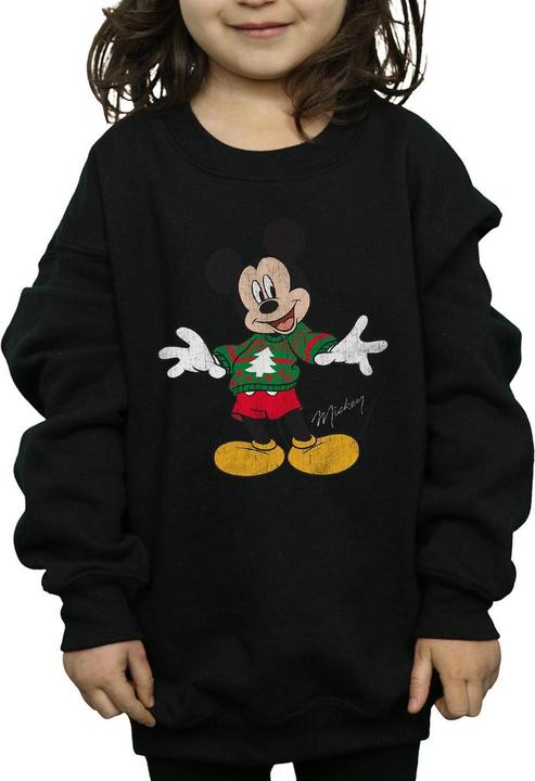Produktbild Disney Mickey Mouse Christmas Jumper Sweatshirt Mädchen (152, 158)