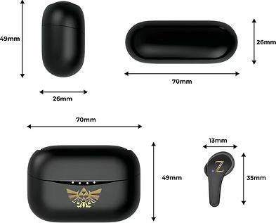 Immagine prodotto OTL Auricolari Nintendo Zelda True Wireless (Nessuna soppressione del rumore, 6 h, Senza fili)