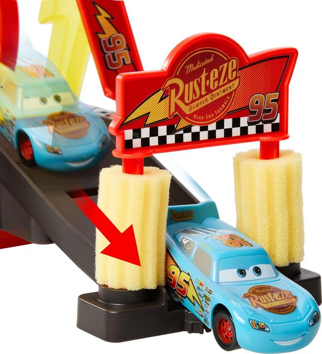 Actual product image Disney Pixar Cars Color Changers Lightning McQueen Autowaschanlage