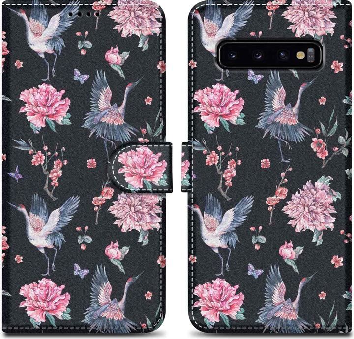 Crane & Flowers No. 9