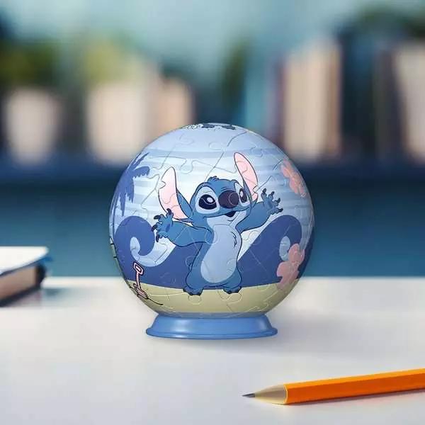 Produktbild Ravensburger 3D Puzzle 11597 - Puzzle-Ball Disney Stitch - für grosse und kleine Stitch Fans ab 6 (54 Teile)