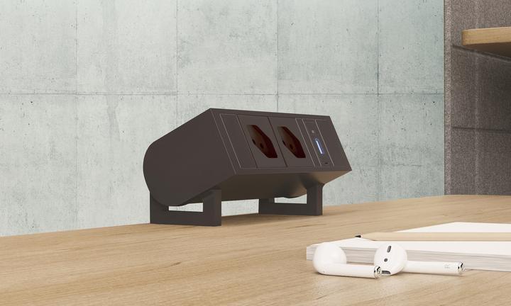 Image du produit IB Connect SUPRA Prises anod. 2x type 13 1x USB-A/C 1x RJ45 1x HDMI +maintien. (2 x, RJ45, Type 13, HDMI, USB, 0.30 m)