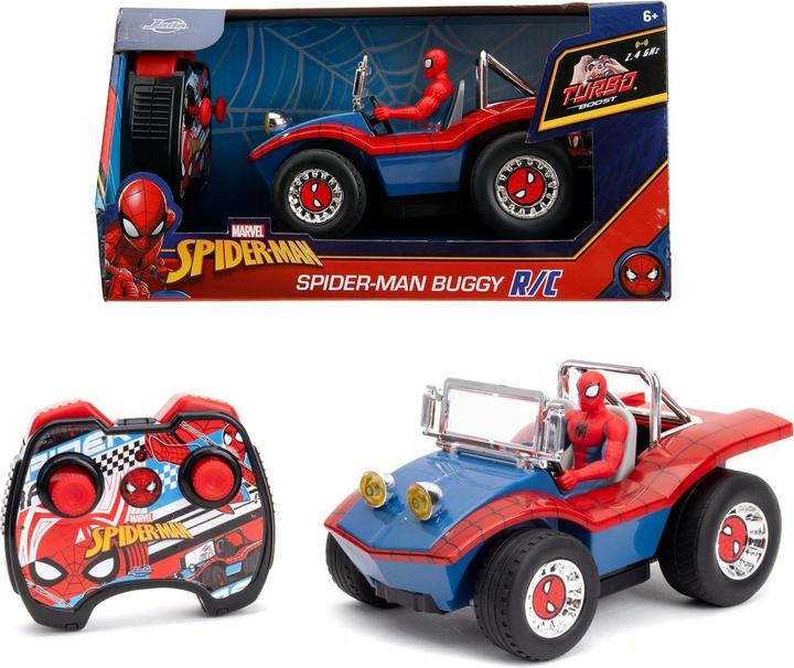 Actual product image Jada Marvel Spider-Man RC Buggy 1:24
