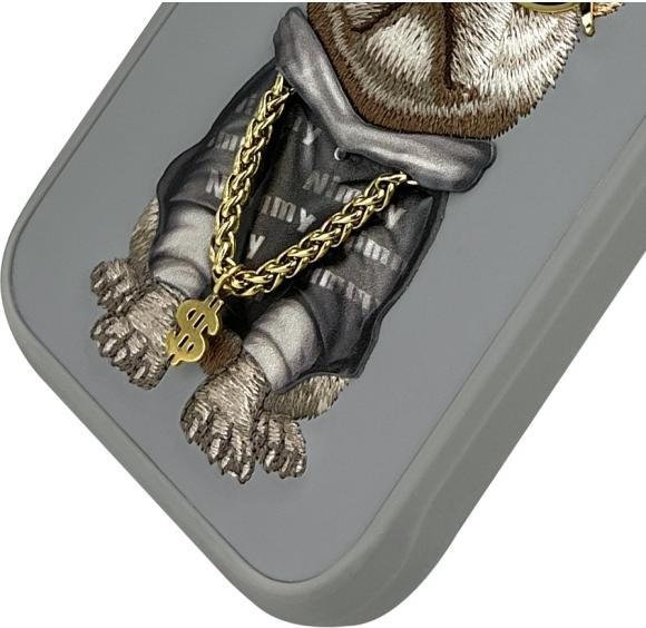 Actual product image Nimmy case iPhone 16 Pro Max 6.9" gray Glasses Cool Dog (Apple iPhone 16 Pro Max)