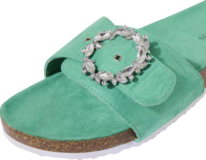 Actual product image Joe Browns Jewelled Buckle Slider Sandals (38)