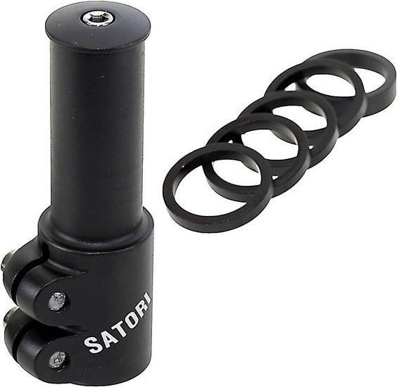 Actual product image Messingschlager Satori - Height adapter for Ahead stem - Heads-Up4 (Black) (1 mm, 203.20 mm)
