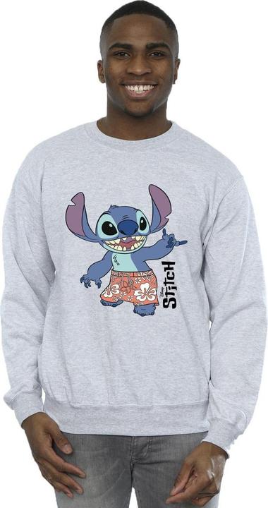 Actual product image Disney Mens Lilo & Stitch Bermuda Shorts Sweatshirt (L)