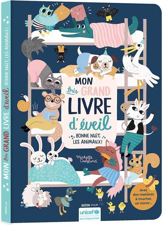 Immagine prodotto Mon très grand livre d'éveil : Bonne nuit les animaux! (Francese, Carlslund Michelle, 2023)