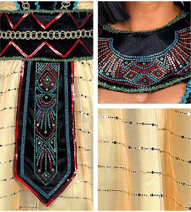 Image du produit Widmann ÄGYPTISCHE HERRSCHERIN (Kleid mit Umhang, Armstulpen, Stirnband), XL (XL)