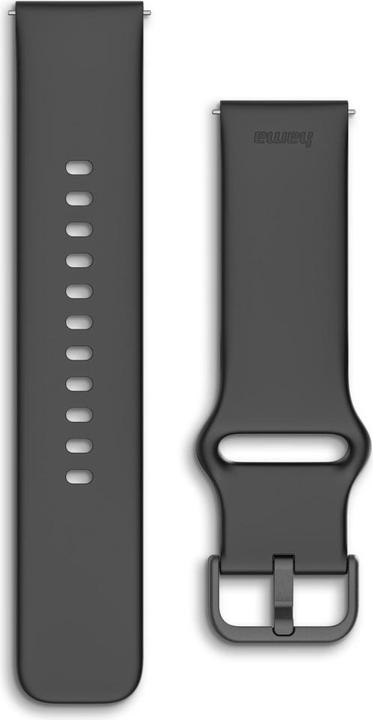 Image du produit Hama Armband zum Wechseln für Smartwatch 5000, Silikon, Schwarz (Silicone)