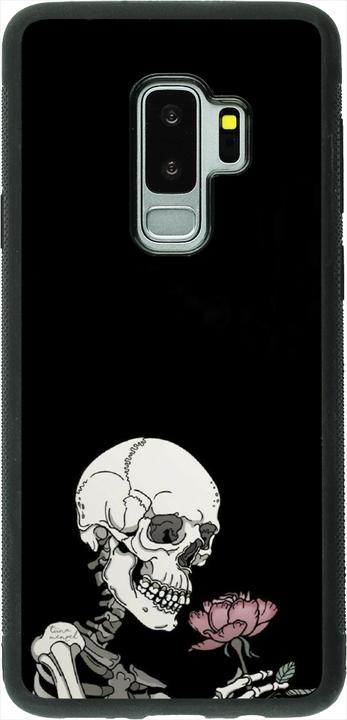 Actual product image PhoneLook Coque Silicone rigide noir Halloween 2023 rose and skeleton (Samsung Galaxy S9+)