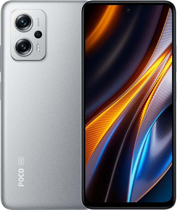 Xiaomi Poco X4 GT (128 GB, Silver, 6.60", Dual SIM, 64 Mpx, 5G)