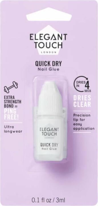 Elegant Touch Schnelltrocknender Nagelklebstoff 5 Sekunden