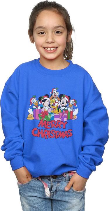 Actual product image Disney Girls Mickey Mouse And Friends Christmas Sweatshirt (116)