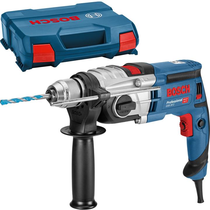 Image du produit Bosch Professional Perceuse à percussion GSB, 20-2 avec L-CASE (Fonctionnement sur secteur)
