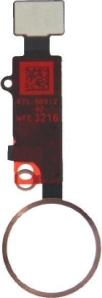 Image du produit OEM Bouton Home pour iPhone 7 or rose + câble flexible (iPhone 7, iPhone 7 Plus)