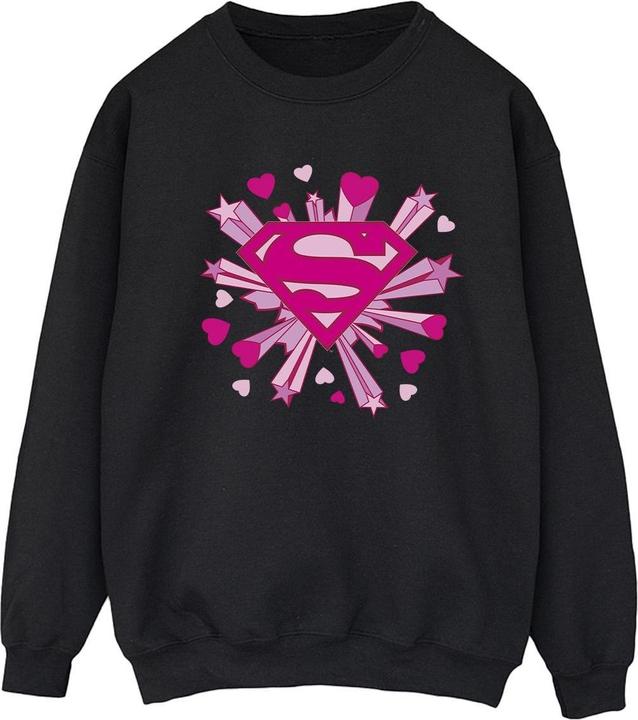 Produktbild Superman Pink Hearts And Stars Logo Sweatshirt (M)