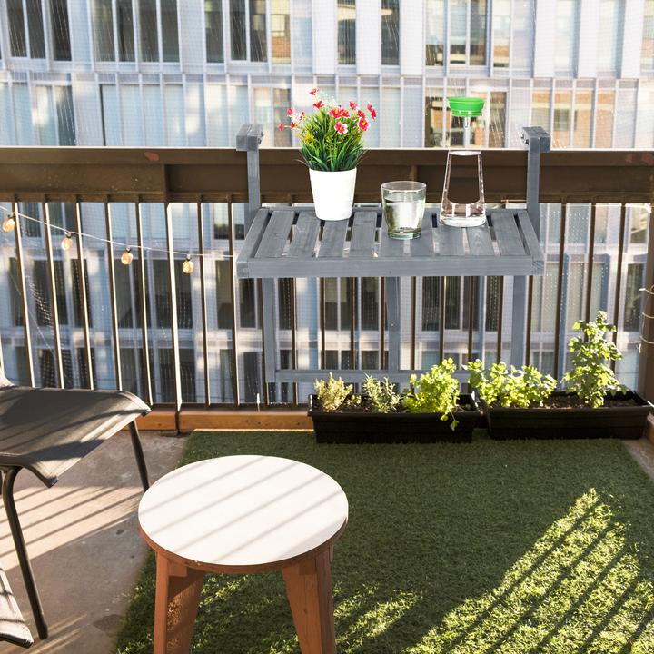 Image du produit Relaxdays Table de balcon suspendue (70 cm)
