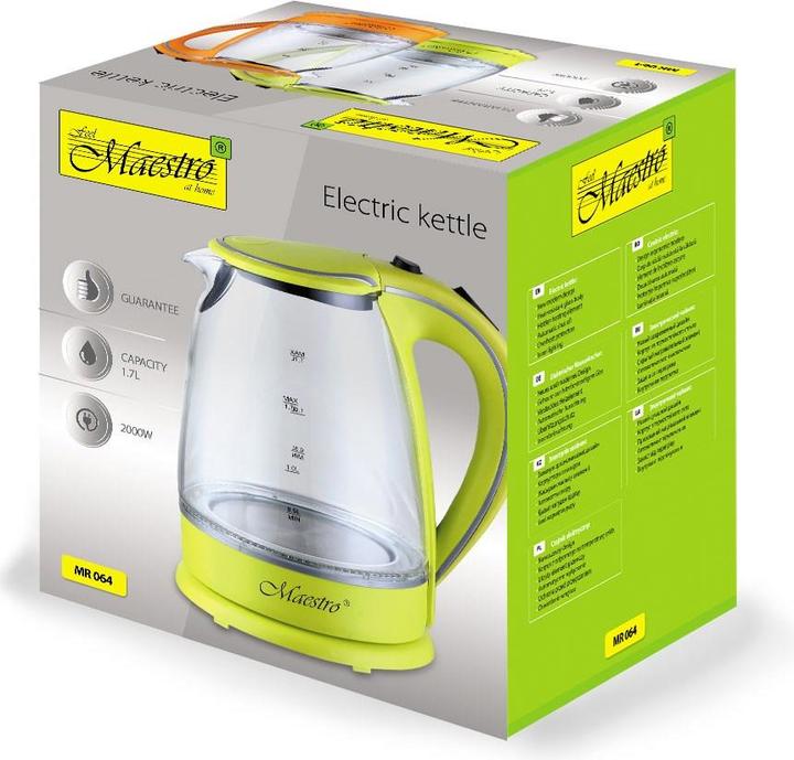 Productafbeelding Maestro Czajnik elektryczny 1 7L MR-064-GROEN (1.70 l)