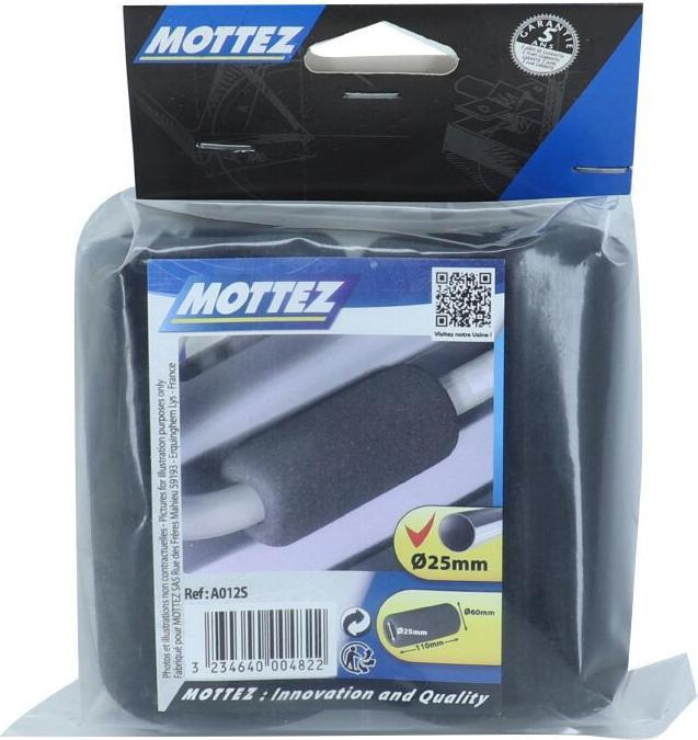 Produktbild Mottez schaumstoffschutzpaare für tür velo auf auto für rohr (Schwarz)