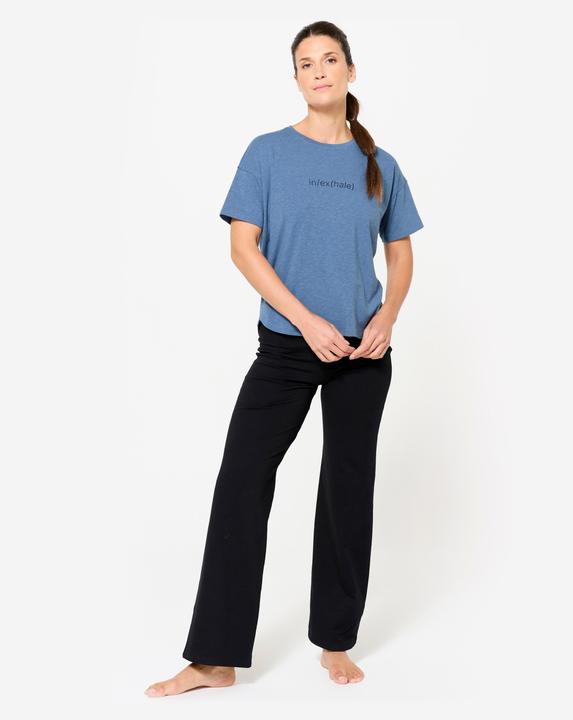 Produktbild Kimjaly Women's Short-Sleeved Yoga T-Shirt - Dark Blue (M)