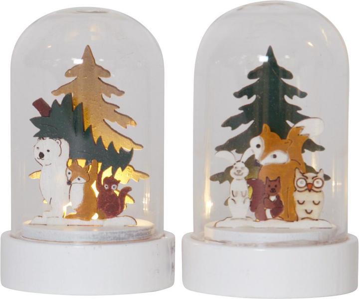 Star Trading LED-Dekolicht Forest Friends 9 cm, 2 Stück