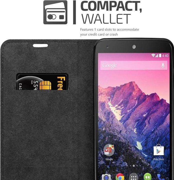 Actual product image Cadorabo Book Invisible Magnet Cover (LG Nexus 5)