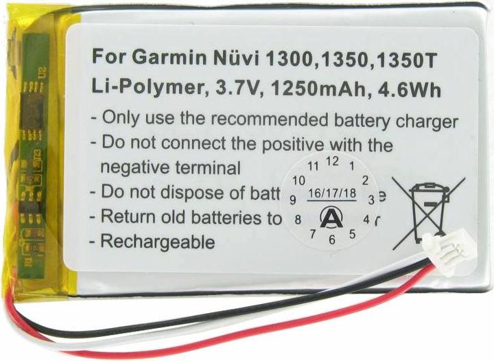 Produktbild AccuCell Akku für Garmin Nuvi 1300, 1350, 1350T, 1370, 1370T