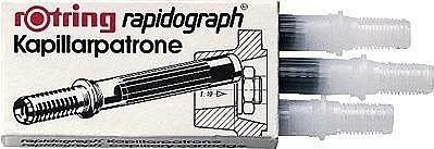 Actual product image Rotring Rapidograph (ink cartridges, Black)