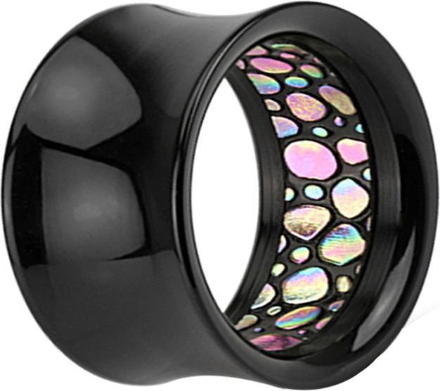 Produktbild Star Piercing Flared Tunnel mit Abalone (ohne Messing, Acryl)