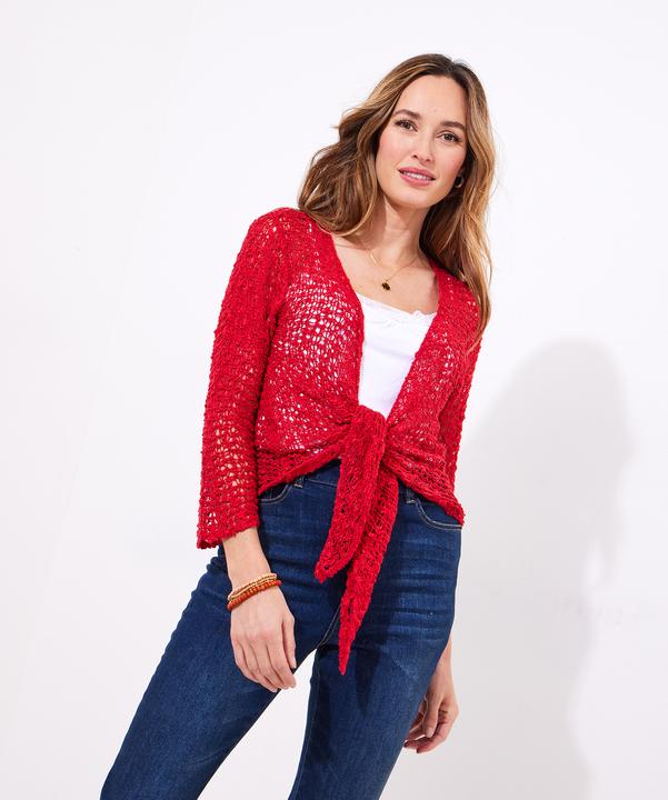 Actual product image Joe Browns Lightweight Popcorn Knit 3/4 Cardigan (One size)