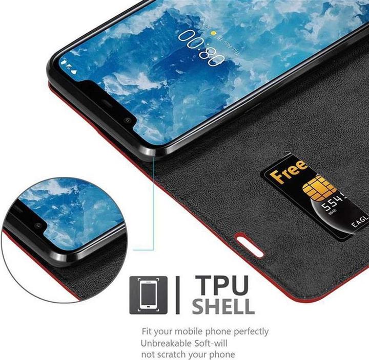 Actual product image Cadorabo Book Invisible Magnet Cover (Nokia 7.1 Plus)