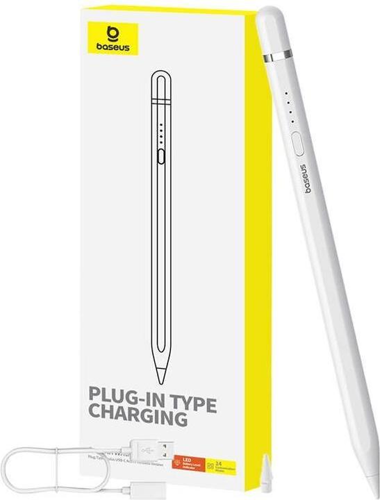 Immagine prodotto Baseus Stilo attivo Smooth Writing Series con ricarica wireless, USB-C (bianco)