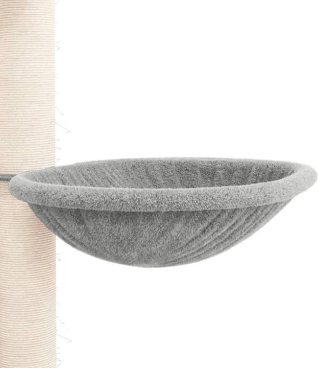 Actual product image VidaXL Kratzbaum Deckenhoch Katzenkratzbaum Katzenbaum Kletterbaum Hellgrau (284.50 cm, Light grey)