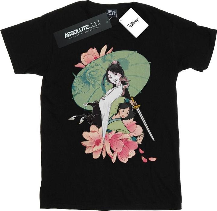 Actual product image Disney Mens Mulan Magnolia Collage T-Shirt (5XL)