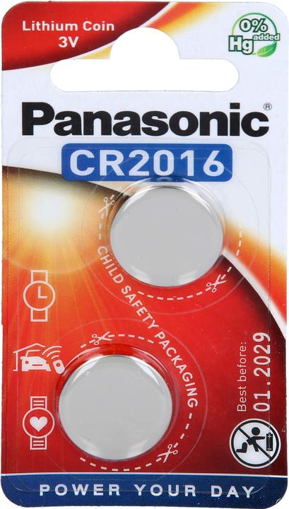 Actual product image Panasonic Lithium Power CR2016 (2 pcs., CR2016, 90 mAh)