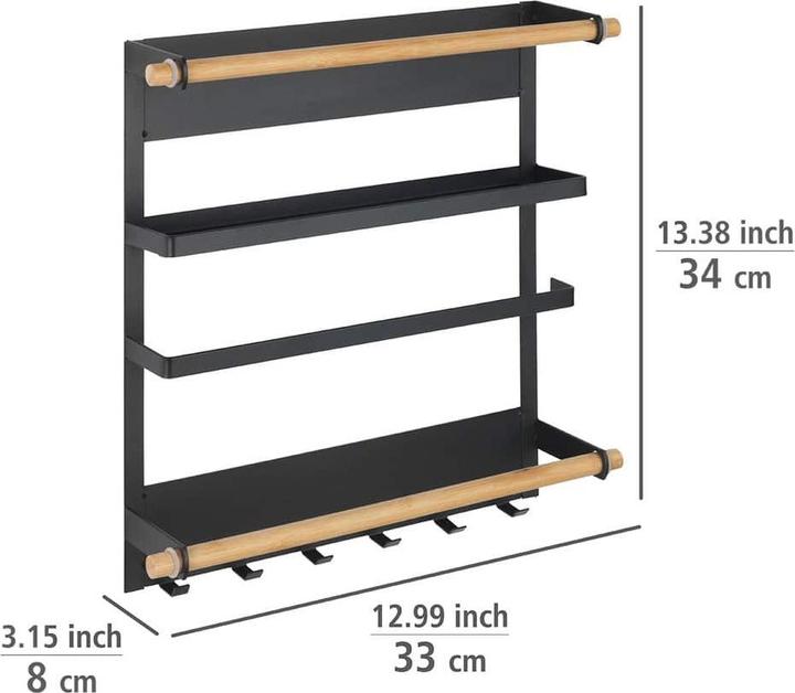 Immagine prodotto Wenko Scaffale magnetico da cucina Magna nero