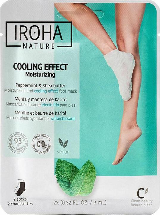 Immagine prodotto Iroha Nature Natura - Calzini Maschera Piedi Relax Menta Piperita (Maschera del piede, 9 ml)