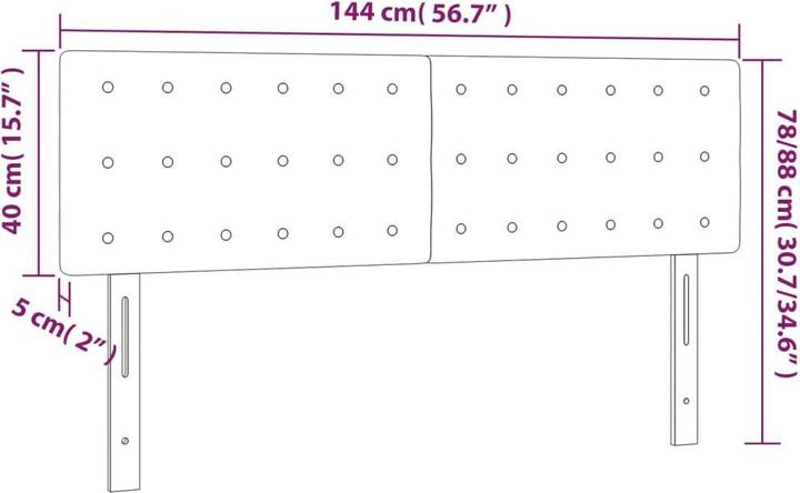 Produktbild VidaXL Jeanette (144 x 5 x 88 cm)