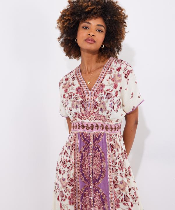 Actual product image Joe Browns Floral Border Print Maxi Dress (38)