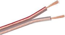 Produktbild Purelink Lautsprecherkabel, 2x0,75 mm², 10m, transparent, CCA (10 m, 0.75 mm²)